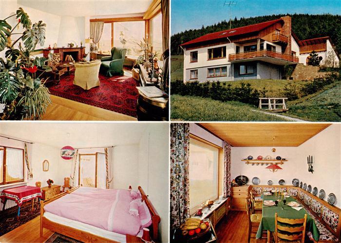 Mitteltal Schwarzwald Pension Haus Bergquell Gastraum Fremdenzimmer