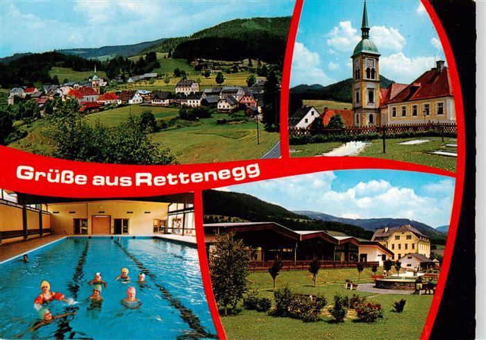 Rettenegg Panorama Kirche Hallenbad Teilansicht