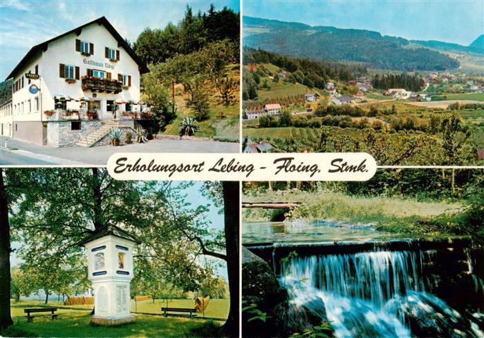 Floing Lebing Steiermark Gasthaus Voegl Bildstock Panorama Wasserfall