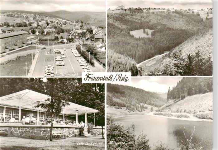 Frauenwald Thueringen Teilansichten Cafe Lenkgrund Talsperre