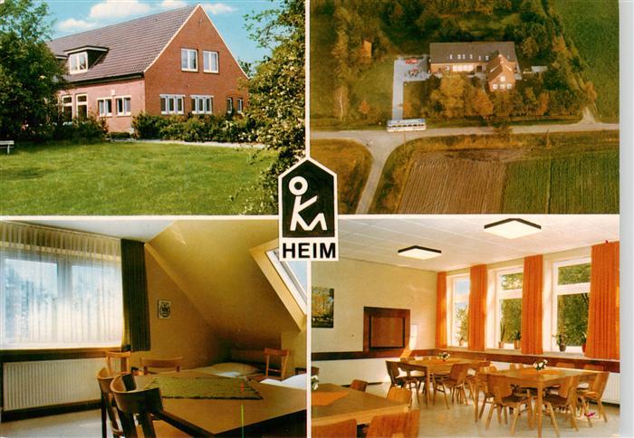 Uplengen Haus der Ostfriesischen Kindermission Gastraeume Fliegeraufnahme