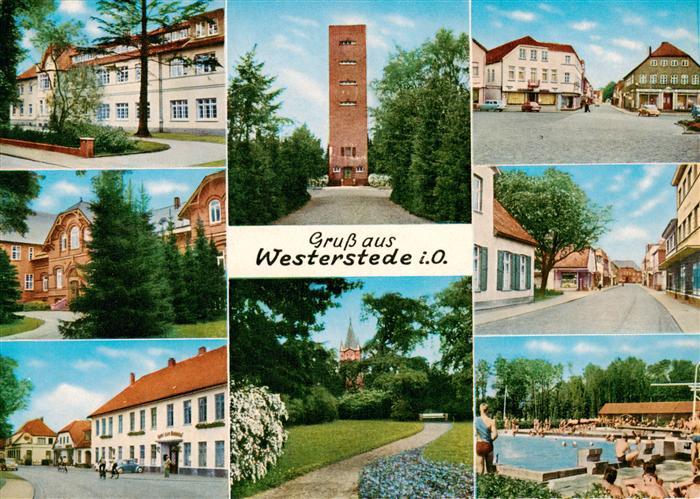 Westerstede Kreisamt Wasserturm Marktplatz Gemeindekrankenhaus Peter Strasse Hoe