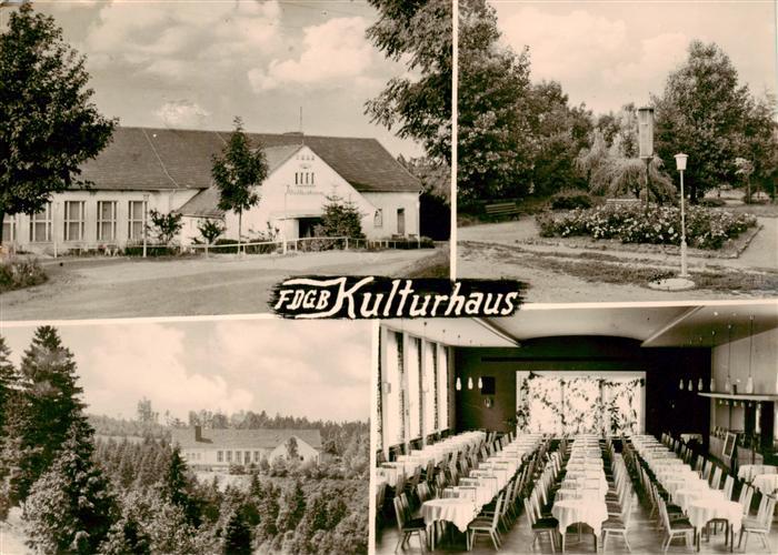 Schmiedefeld Rennsteig FDGB Kulturhaus Gastraum Park