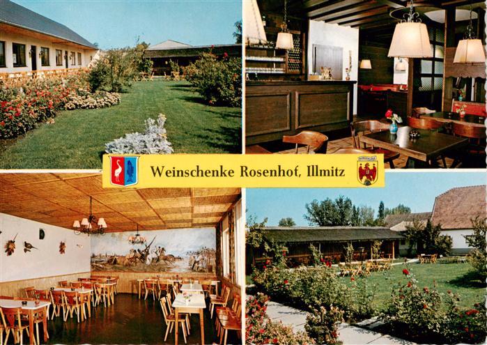 Illmitz Burgenland AT Weinschenke Rosenhof Gastraeume Park