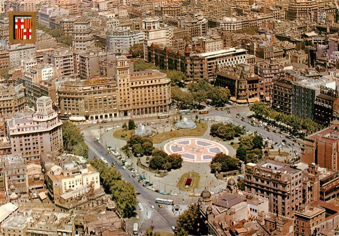 Barcelona Cataluna Plaza Cataluna Vista aerea