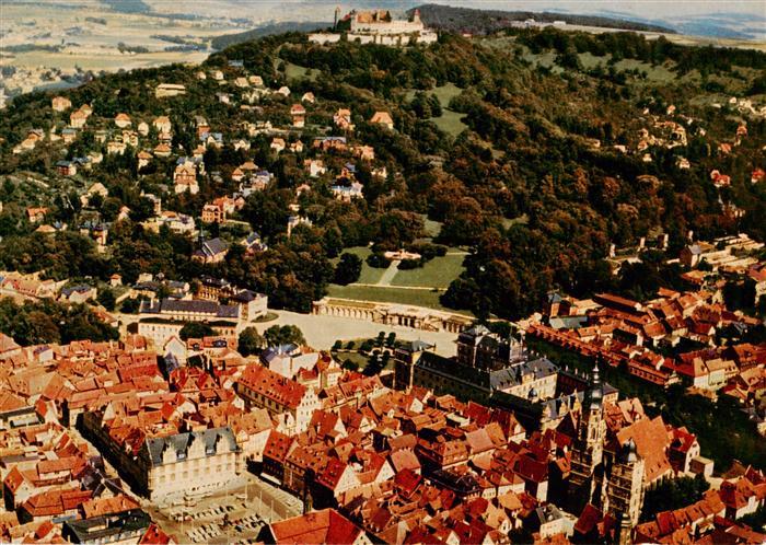 Coburg Bayern Fliegeraufnahme mit Veste Coburg