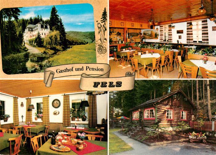 Schwarzenbach am Wald Gasthof Pension Fels Gastraeume Panorama