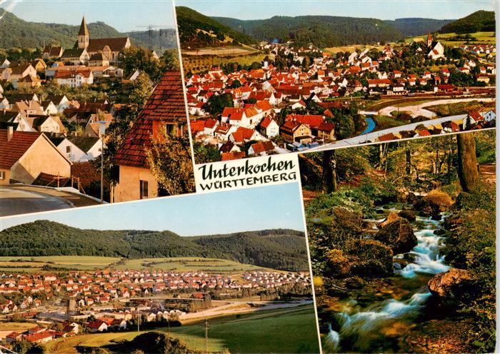 Unterkochen Ortsansichten Panorama Waldpartie