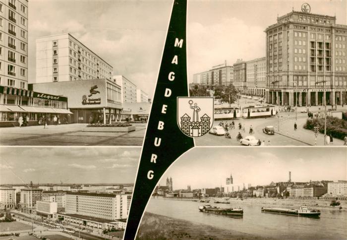 MAGDEBURG  CITY Karl Marx Strasse Wilhelm Pieck Allee Interhotel International D