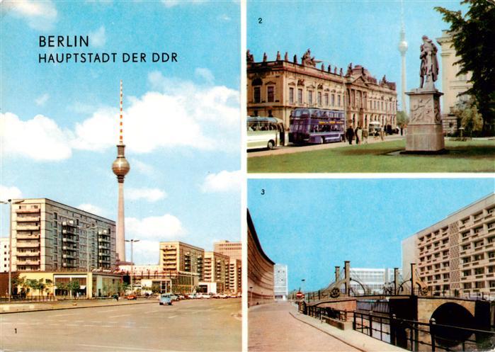 BERLIN  CITY Karl Marx Allee mit Fernseh und UKW Turm Museum fuer Deutsche Gesch