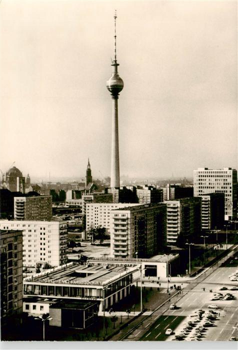 BERLIN  CITY Karl Marx Allee mit Fernsehturm
