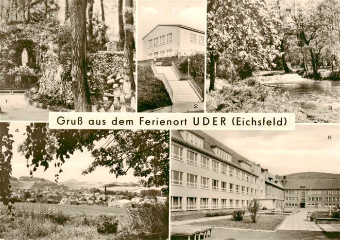 Uder Mariengrotte mit Altar FDGB Erholungsheim Paul Wojkowski Partie an der Lein