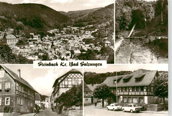 Steinbach Thueringen Panorama Ortspartien