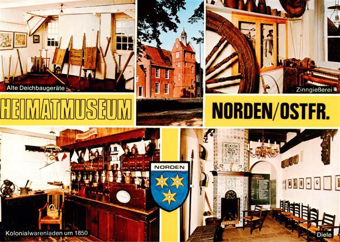 Norden Ostfriesland Heimatmuseum Alte Deichbaugeraete Zinngiesserei Kolonialware