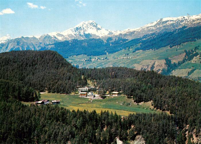 Avrona Tarasp Fliegeraufnahme mit Bergschule