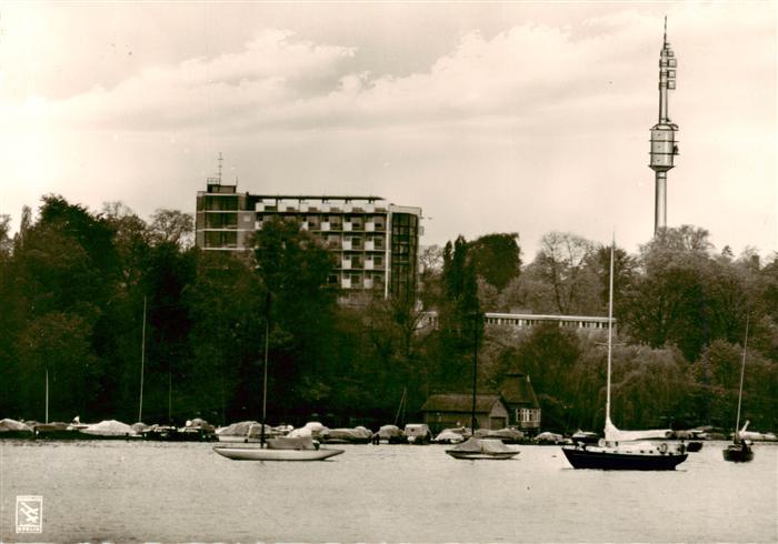 BERLIN  CITY Kurhaus Wannsee mit Fernmeldeturm Schaeferberg