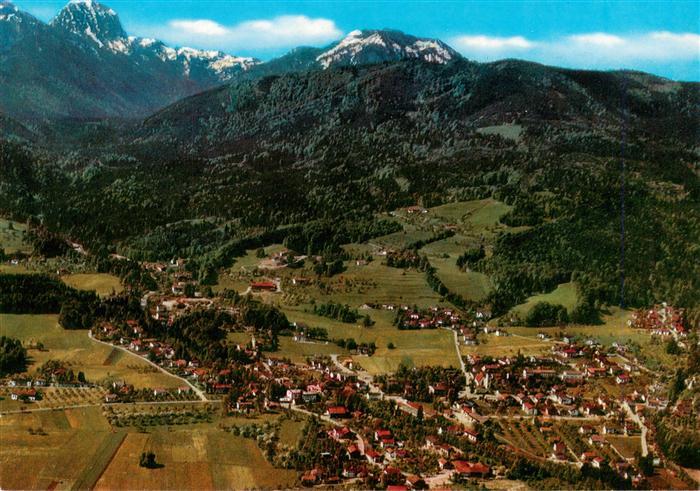 Bad Feilnbach Fliegeraufnahme mit Wendelstein