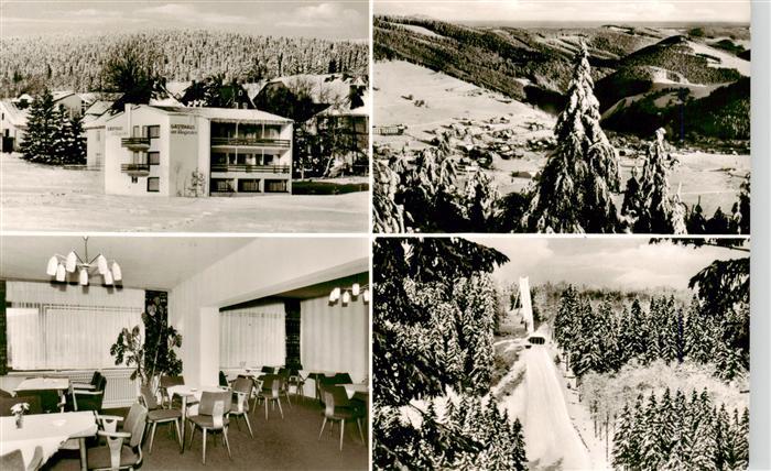 Willingen Sauerland Gaestehaus am Kurgarten Gastraum Panorama