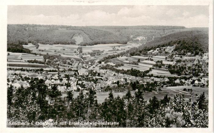 Sandbach  Odenwald mit Ernst Ludwig Heilstaette