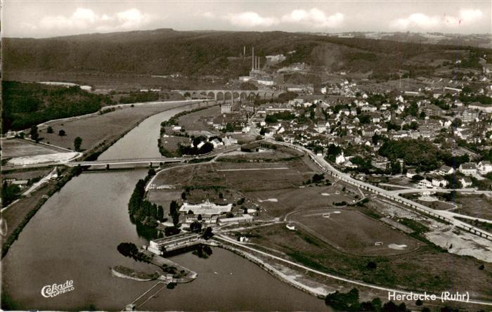 Herdecke Ruhr Fliegeraufnahme