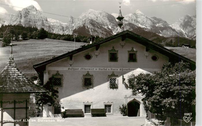 Alm Saalfelden am Steinernen Meer AT Gasthaus Almerwirt