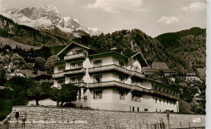 BERCHTESGADEN Bayern Hotel Bavaria mit dem Untersberg