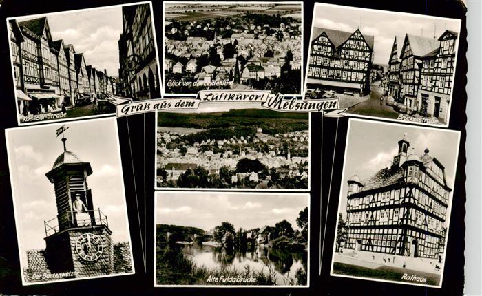 Melsungen Fulda Kasselder Strasse Panorama Brueckenstrasse Der Bartenwetzer Alte