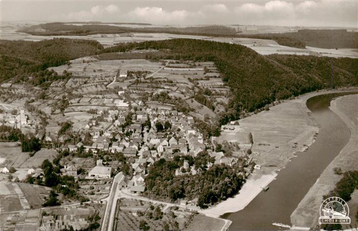 Polle Oberweser Fliegeraufnahme