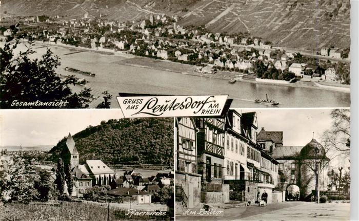 Leutesdorf Rhein Panorama Rheinpartie Pfarrkirche Am Zolltor