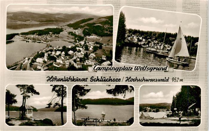 Schluchsee Fliegeraufnahme Campingplatz Wolfsgrund Seepartien