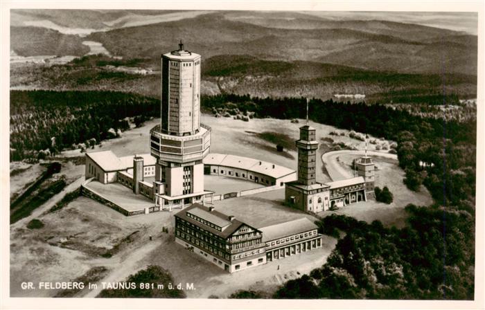 Grosser Feldberg Taunus Fliegeraufnahme