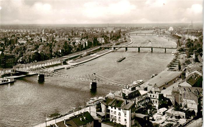 Sachsenhausen Frankfurt Mainbruecken Panorama