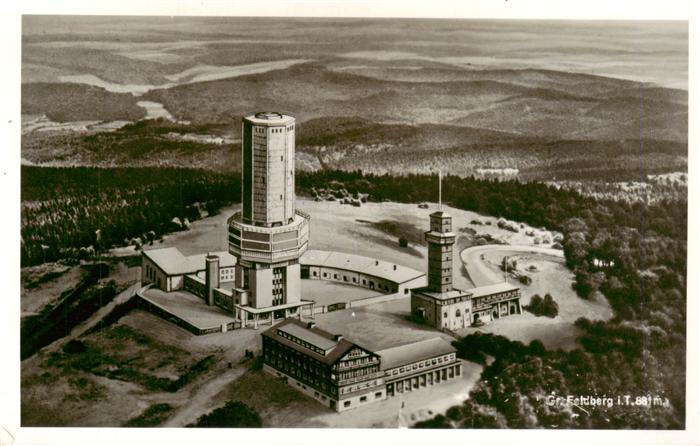 Grosser Feldberg Taunus Fliegeraufnahme