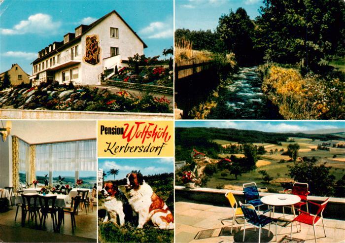 Kerbersdorf Bad Soden-Salmuenster Pension Wolfshoeh Gastraum Terrasse Bernhardin