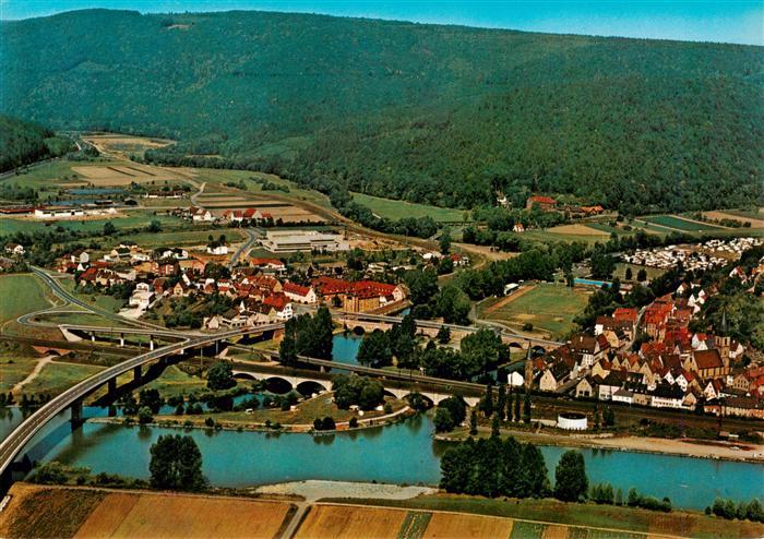 Gemuenden  Main Fliegeraufnahme