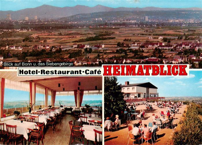 Roisdorf Bornheim Panorama mit Siebengebirge Gastraum Freiterrasse