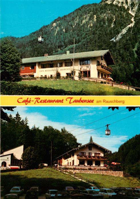 Ruhpolding Bayern Cafe Restaurant Taubensee am Rauschberg Seilbahn