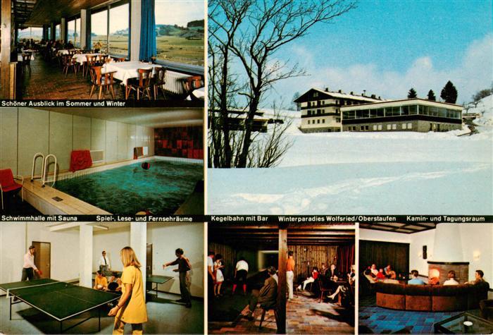 Wolfsried Buflings Hotel Gaststaette Wolfsried Gastraum Schwimmhalle Tischtennis