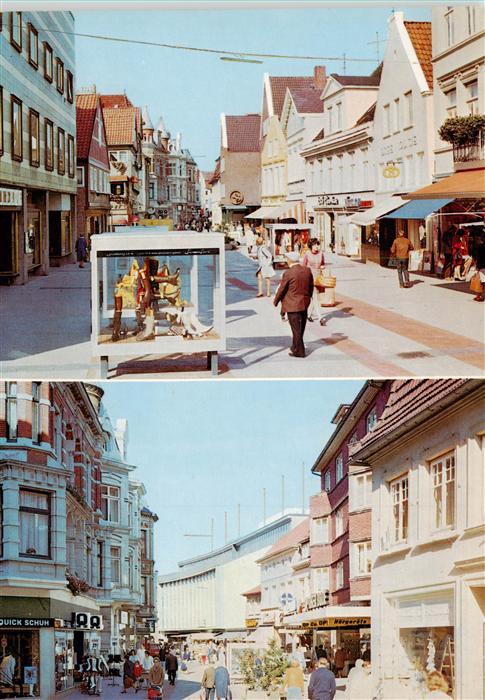 Bergedorf  Hamburg Fussgaenger Einkaufsstrasse Sachsentor