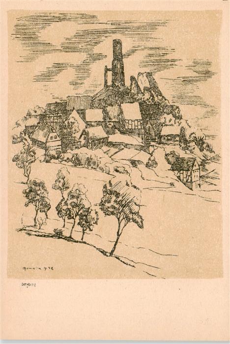 Vetzberg Biebertal Giessen Zeichnung