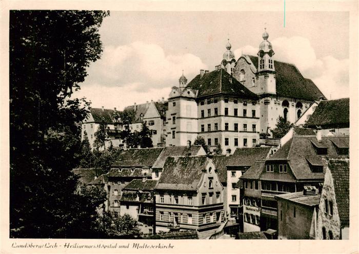 Landsberg Lech Bayern Heiligengeist Spital und Malteserkirche