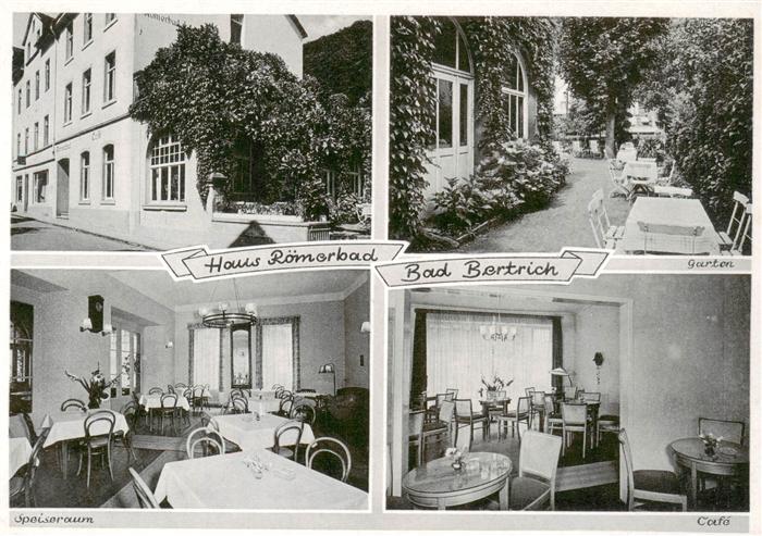 Bad Bertrich Haus Roemerbad Garten Speiseraum Cafe
