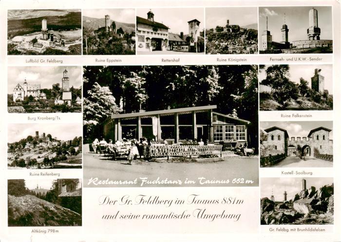 Grosser Feldberg Taunus Restaurant Fuchstanz im Taunus Burgruinen Rettershof Sen