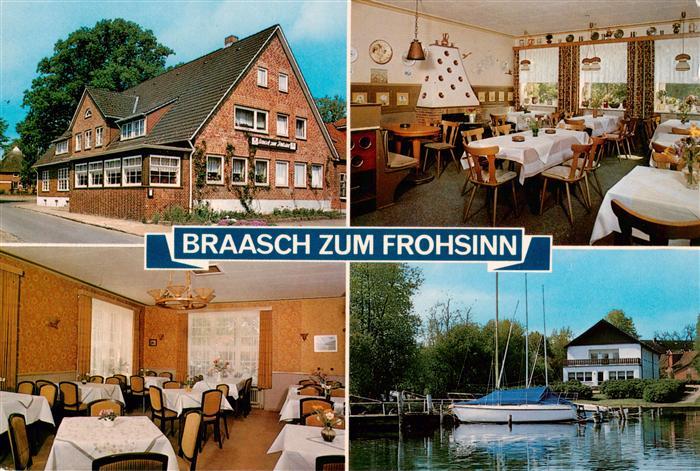 Bosau Ostholstein Braasch zum Frohsinn Gaestehaus Seefrieden Boot