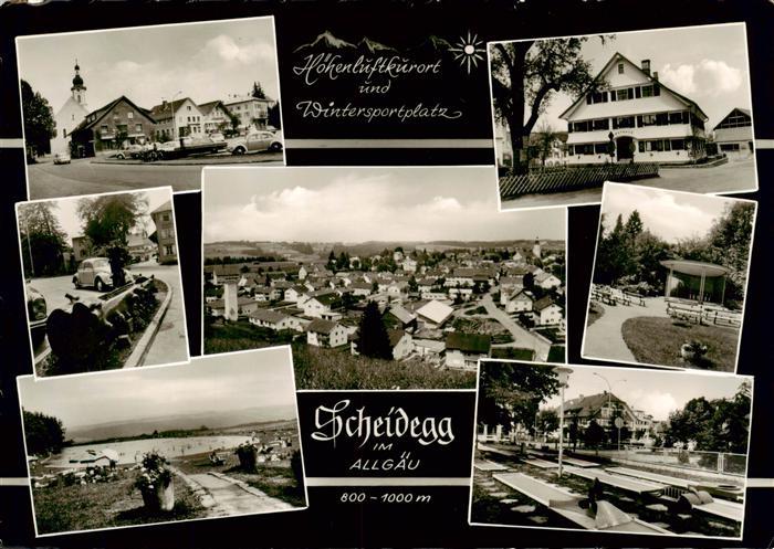 Scheidegg Allgaeu Bayern Orts und Teilansichten Panorama Minigolf Park