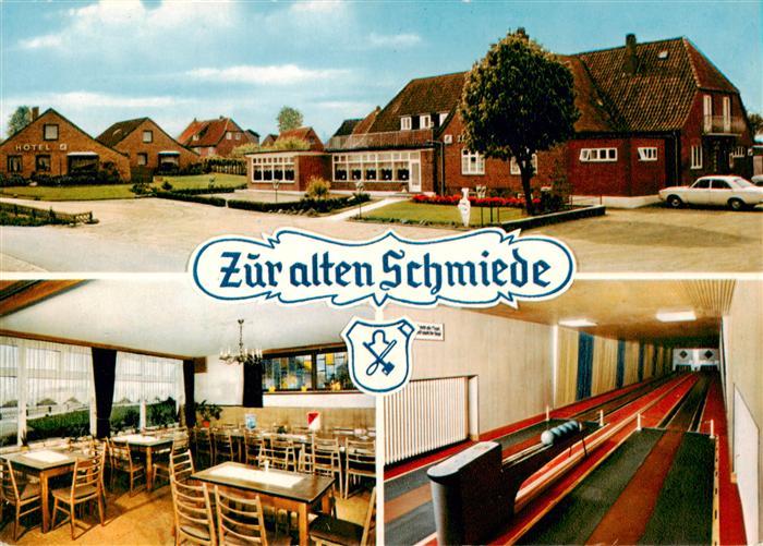 Schmiedendorf Hotel Restaurant Zur alten Schmiede Gastraum Kegelbahn