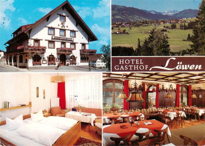 Oy Bad Mittelberg Oberallgaeu Bayern Hotel Gasthof Loewen Gastraum Zimmer Panora
