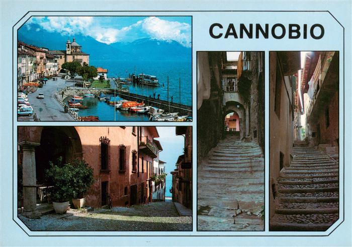 Cannobio Lago Maggiore IT Hafenpartie Gassen Motive