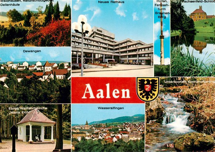 Aalen BW Waldhausen Dellenhaeule Neues Rathaus Dewangen Ebnat Wallfahrtskirche M