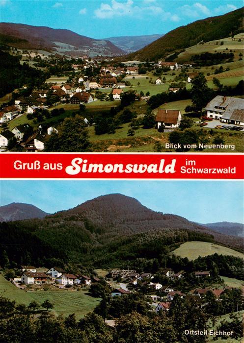 Simonswald Simonswaeldertal Blick vom Neuenberg OT Eichhof